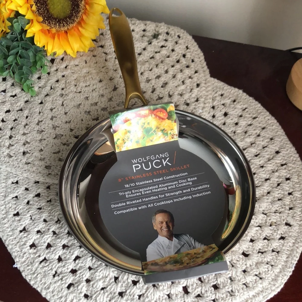 Wolfgang Puck 8” Stainless Steel Skillet